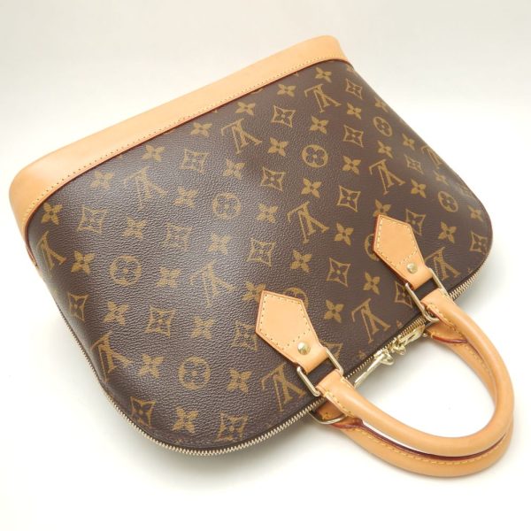 3 Louis Vuitton Monogram Alma Handbag Brown