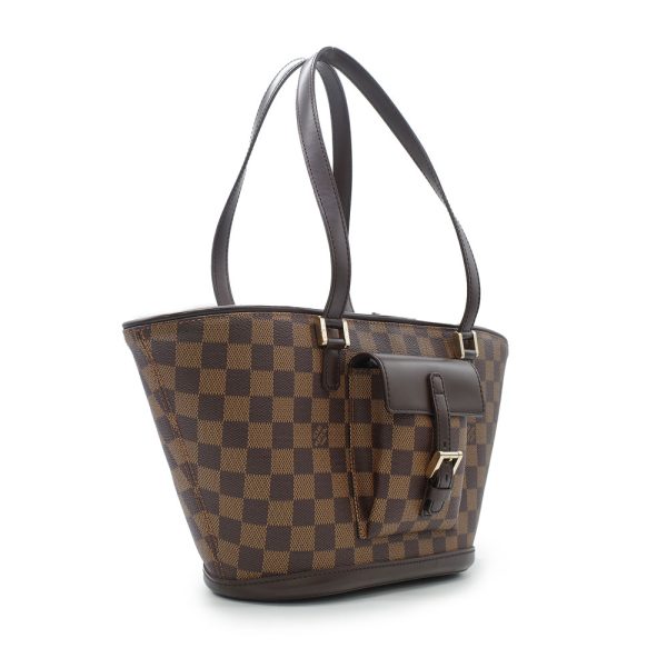 3 Louis Vuitton Manosque PM Handbag Damier Brown