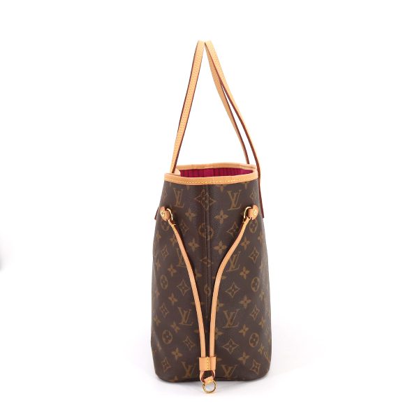 3 Louis Vuitton Monogram Neverfull MM Tote Bag Brown Pivowanne