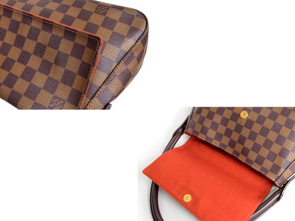 3 Louis Vuitton Mini Looping SP Handbag Damier Ebene