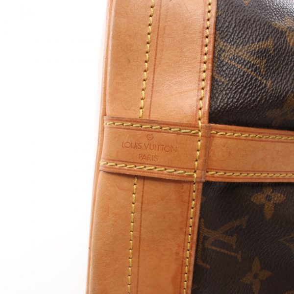 3 Louis Vuitton Monogram Shoulder Bag Leather Brown