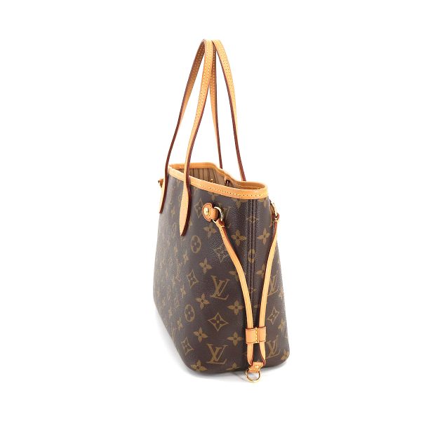 3 Louis Vuitton Monogram Neverfull PM Tote Bag Brown