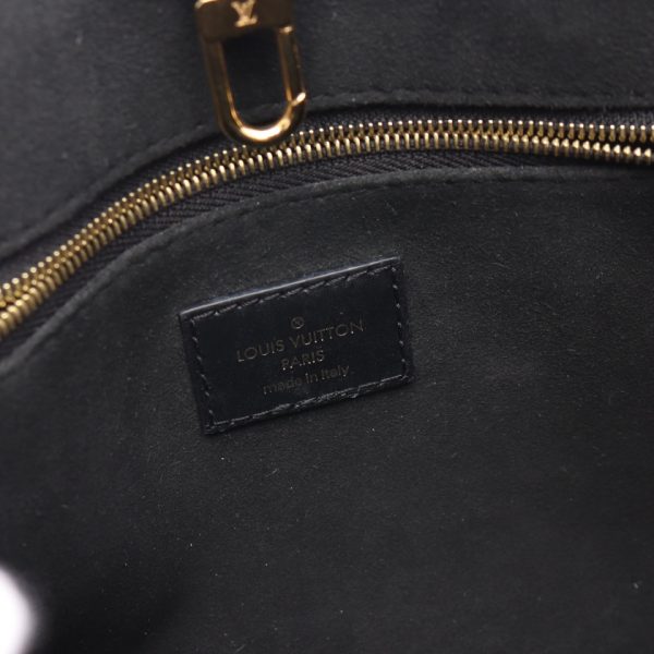 3 Louis Vuitton Onthego PM Monogram Emplant Noir Handbag Black