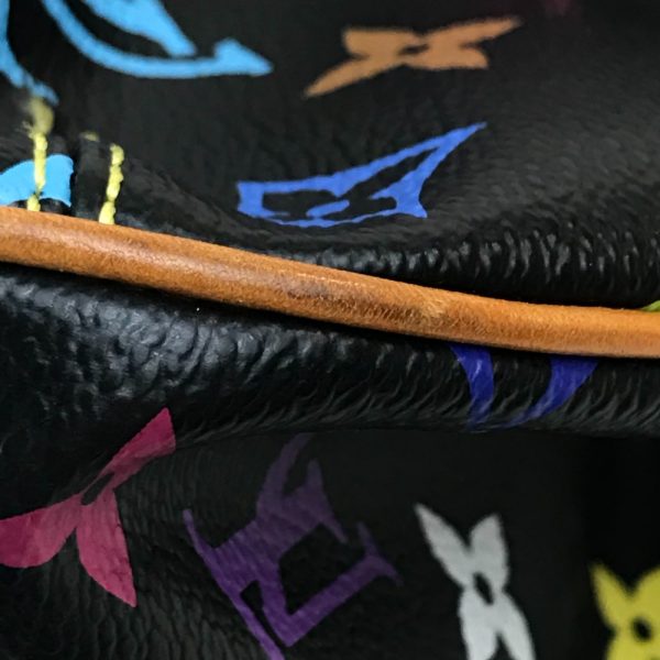 3 Louis Vuitton Monogram Multicolor Greet Bag Noir Black