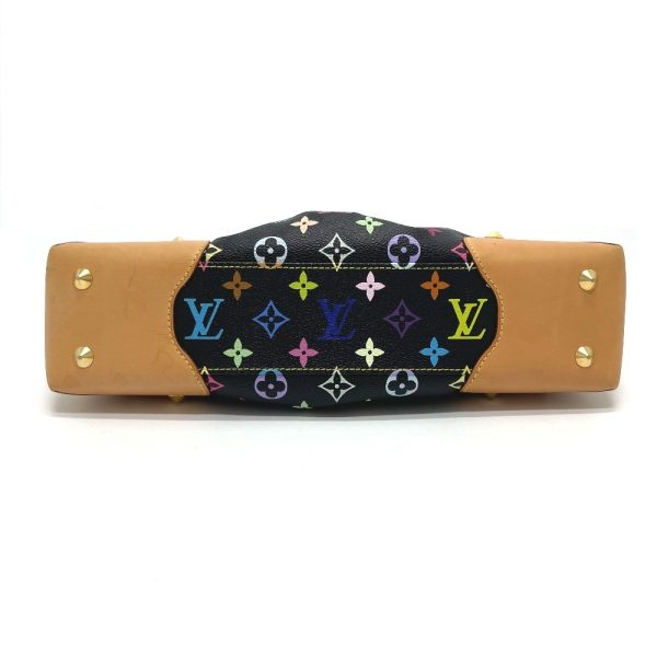 3 Louis Vuitton Monogram Multicolor Judy MM Shoulder Bag Noir Black