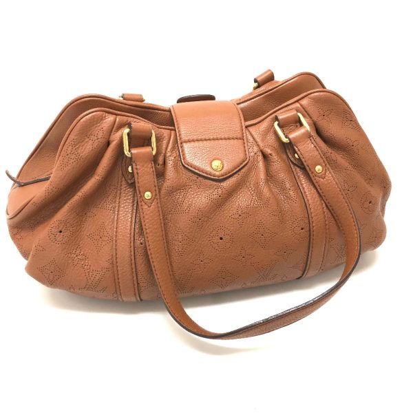 3 Louis Vuitton Mahina Runner PM Shoulder Bag Cognac