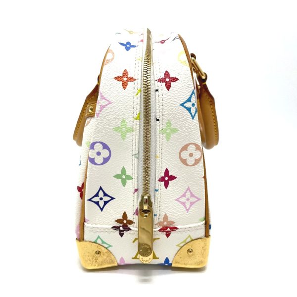 3 Louis Vuitton Trouville Mini Shoulder Bag Multicolor White