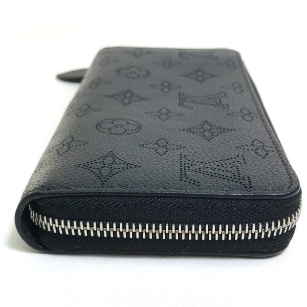 3 Louis Vuitton Monogram Zippy Wallet Round Zipper Long Wallet Noir Black