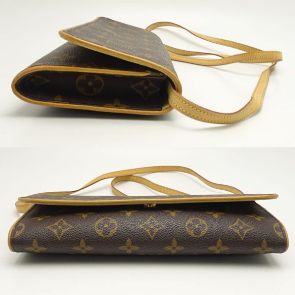 3 Louis Vuitton Monogram Pochette Twin GM Brown 2WAY Bag