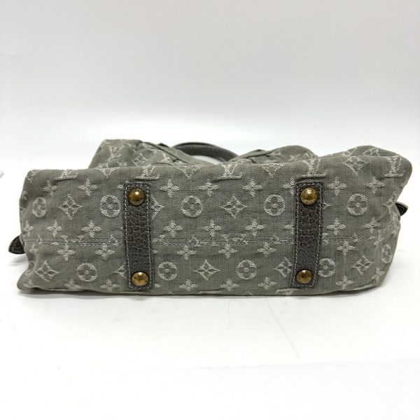 3 Louis Vuitton Denim NeoCabby MM Handbag Gray