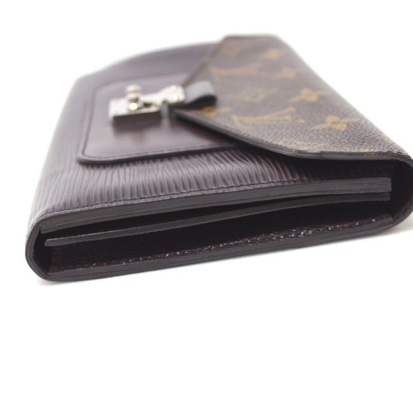 3 Louis Vuitton Monogram Epi Portefeuille Marie Rose Long Wallet Brown