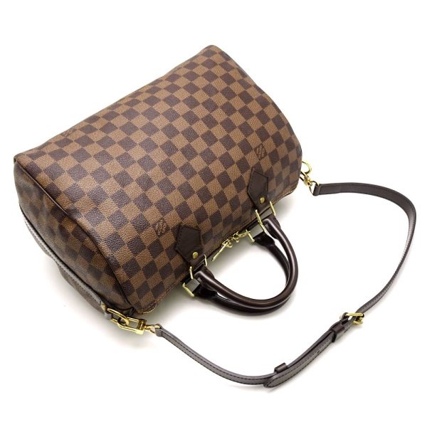 3 Louis Vuitton Damier Speedy Bandouliere 30 Ebene Boston Bag