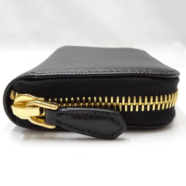 3 Prada Card Case Saffiano Black