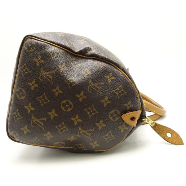 3 Louis Vuitton Monogram Speedy 35 Brown Boston Bag