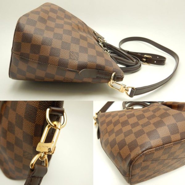 3 Louis Vuitton Damier Sienna PM Ebene 2WAY Bag Brown