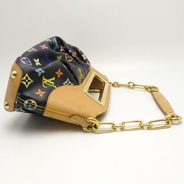 3 Louis Vuitton Multicolor Judy PM Noir Chain Bag Black