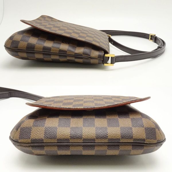 3 Louis Vuitton Damier Musette Salsa Ebene Diagonal Shoulder Brown