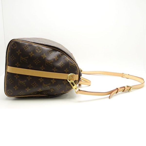 3 Louis Vuitton Monogram Speedy Bandouliere 40 Brown Boston Bag