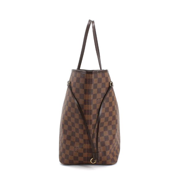 3 Louis Vuitton Damier Neverfull GM Tote Bag Ebene Series Gold Metal Fittings