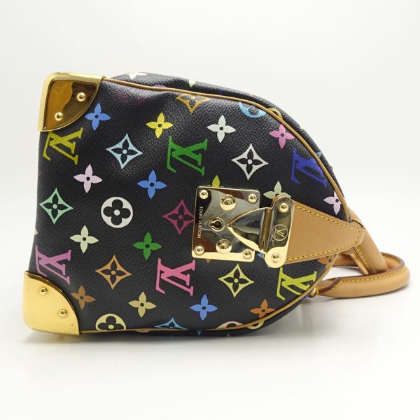 3 Louis Vuitton Multicolor Speedy 30 Noir Boston Bag Black