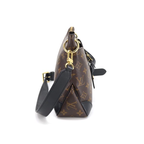 3 Louis Vuitton Monogram Odeon NM PM Shoulder Bag Brown Noir