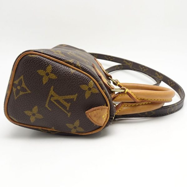 3 Louis Vuitton Monogram Mini Speedy Brown Mini Bag Pouch