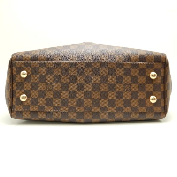 3 Louis Vuitton Damier Trevi PM Ebene 2WAY Bag Brown