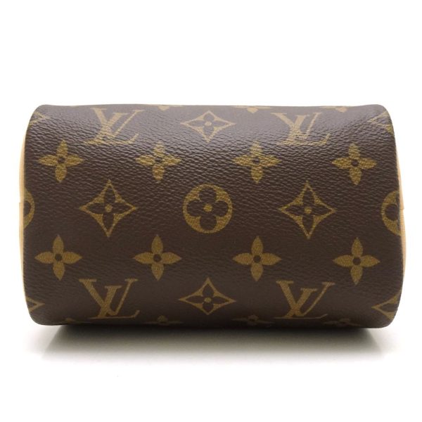 3 Louis Vuitton Monogram Nano Speedy Brown Mini Bag Diagonal Hanging