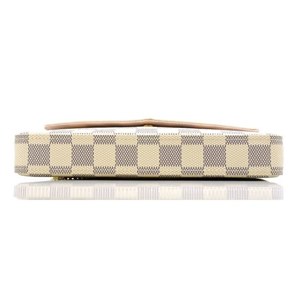 3 Louis Vuitton Damier Azur Pochette Diagonal Hanging 2WAY