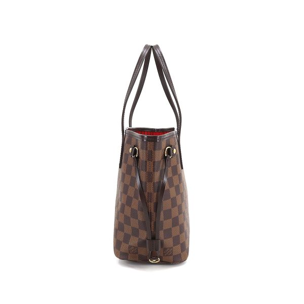 3 Louis Vuitton Damier Neverfull PM Tote Bag Brown Gold Hardware