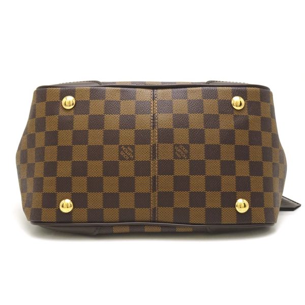 3 Louis Vuitton Damier Verona PM Ebene Handbag Brown