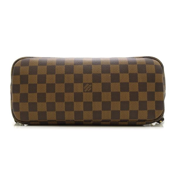 3 Louis Vuitton Damier Neverfull PM Ebene Tote Bag Brown