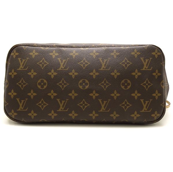 3 Louis Vuitton Monogram Neverfull MM Brown Tote Bag