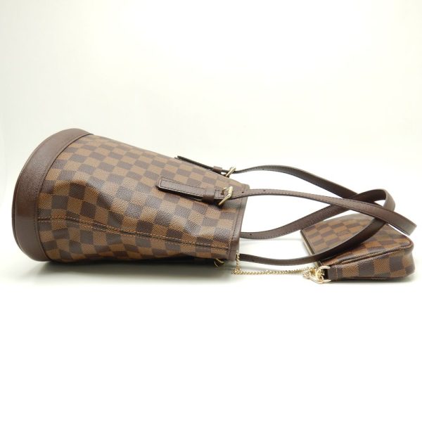 3 Louis Vuitton Damier Marais Ebene Shoulder Bag Brown