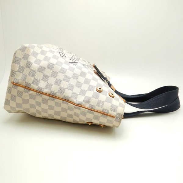 3 Louis Vuitton Damier Azur Plan Soleil Hippo PM Tote Bag