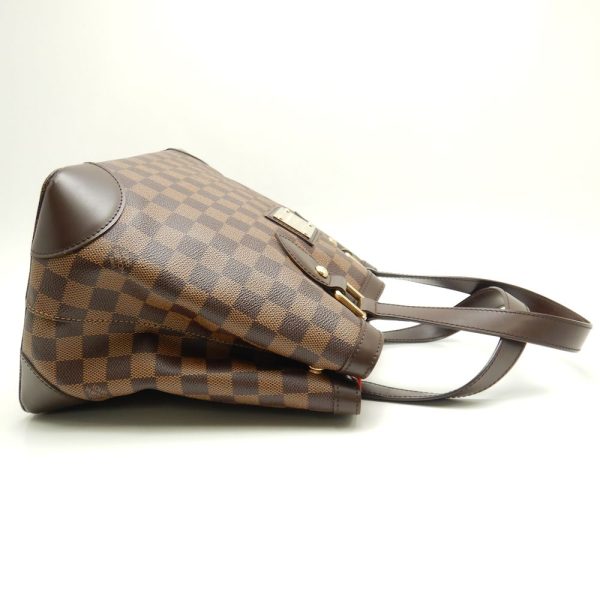 3 Louis Vuitton Damier Hampstead PM Ebene Tote Bag Brown