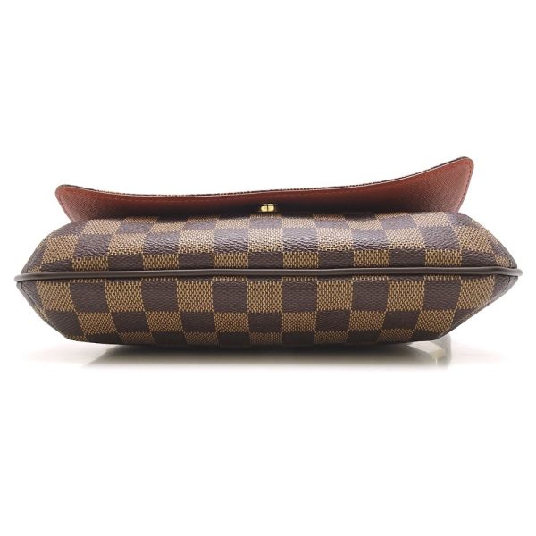 3 Louis Vuitton Damier Musette Tango Long Shoulder Ebene Brown