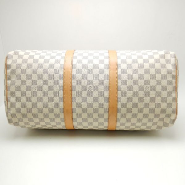 3 Louis Vuitton Damier Azur Keepall 50 Boston Bag