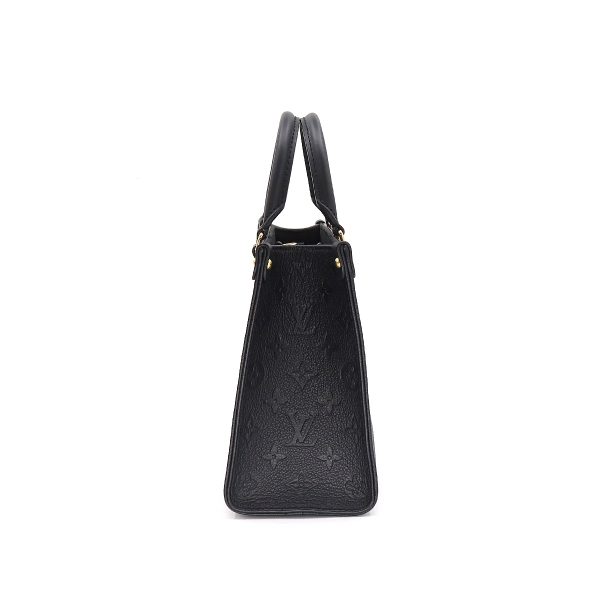 3 Louis Vuitton Monogram Emplant Onthego PM 2 Way Tote Shoulder Bag Noir