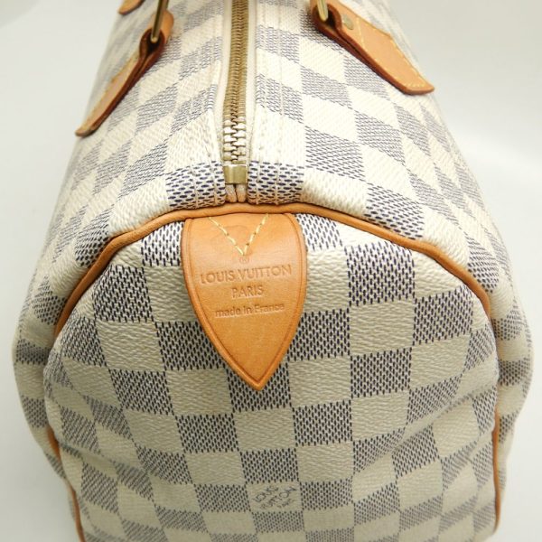 3 Louis Vuitton Damier Azur Speedy 30 Boston Bag