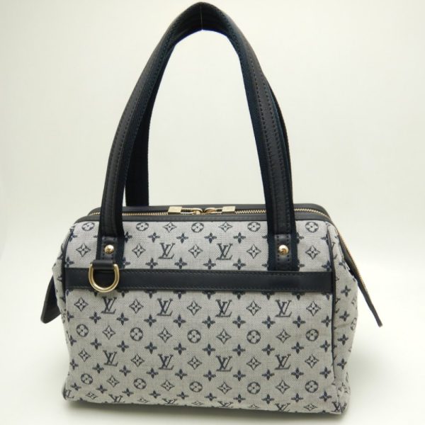 3 Louis Vuitton Monogram Mini Josephine PM Blue Handbag