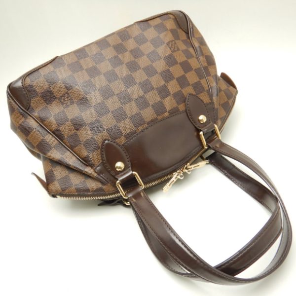 3 Louis Vuitton Damier Verona PM Ebene Handbag Brown