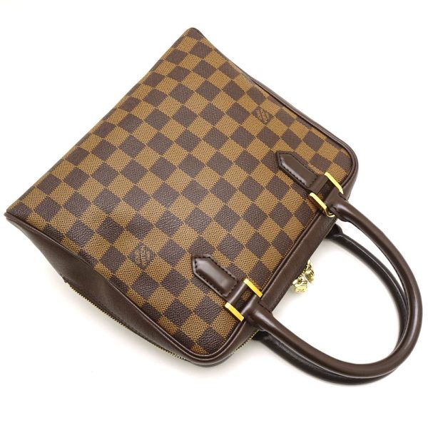 3 Louis Vuitton Damier Brera Ebene Handbag Brown