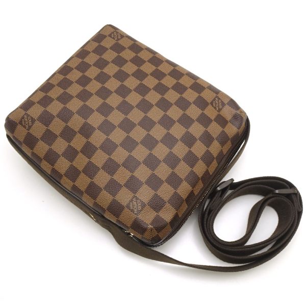 3 Louis Vuitton Damier Trotteur Ebene Shoulder Bag Brown