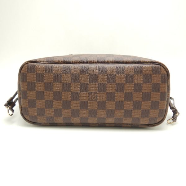 3 Louis Vuitton Damier Neverfull PM Ebene Tote Bag Brown