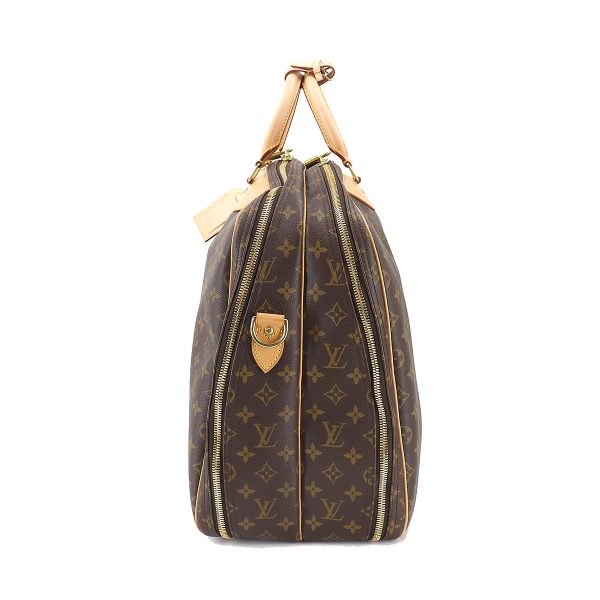 3 Louis Vuitton Monogram Alize de Poche Boston Shoulder Bag Brown