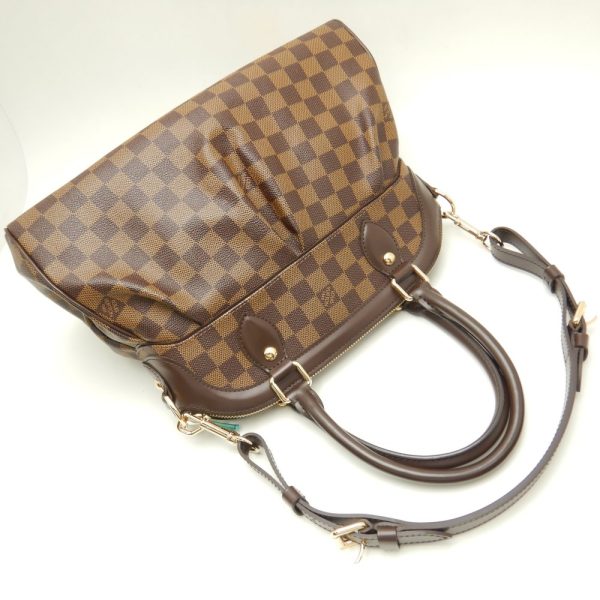 3 Louis Vuitton Damier Trevi PM Ebene 2WAY Bag Brown