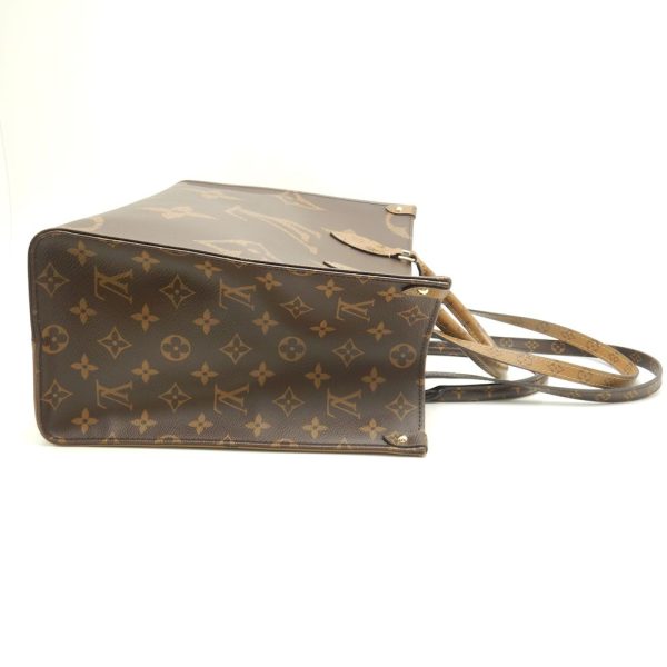 3 Louis Vuitton Monogram Reverse On The Go MM Tote Bag Brown