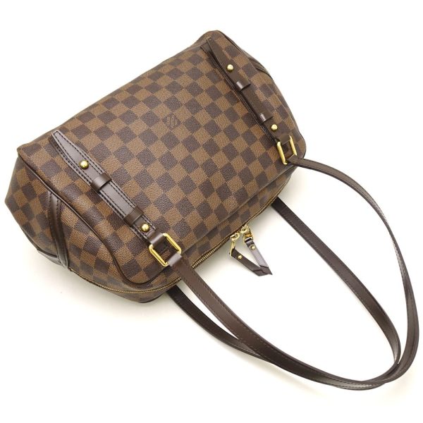 3 Louis Vuitton Damier Rivington PM Ebene Shoulder Bag Brown