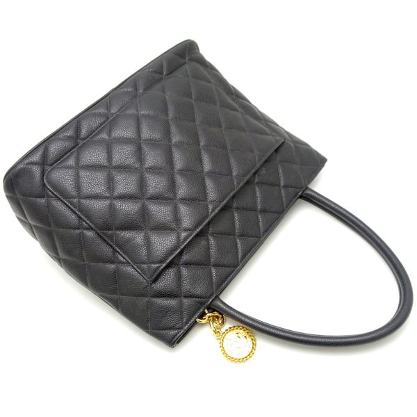 350254 3 Chanel Reissue Tote Bag Caviar Skin Black